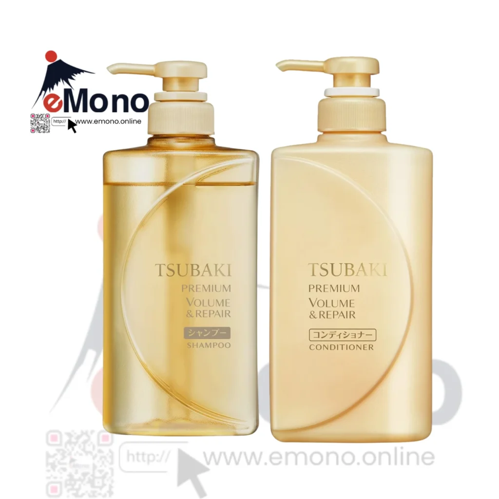 TSUBAKI Premium Repair Shampoo & Conditioner 490ml জোড়া সেট – শুষ্ক ও ক্ষতিগ্রস্ত চুলের জন্য জাপানি চুলের যত্ন
